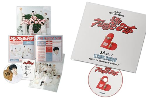 KickFlip - [My First Flip] (CRUSH Ver.) Cover + Booklet R + Folded Poster + Sticker + Photocard + Gift