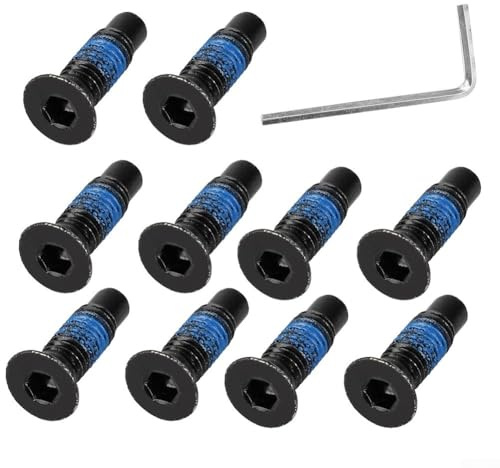 Honseadek Stirnschrauben-Set aus Edelstahl für Ninebot Max G30 und F Serie Elektroroller – 10 Stück mit Schraubenschlüssel