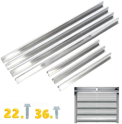 16 FT Garage Door Strut, Heavy Duty Steel Garage Door Reinforcement Bracket, Support Brace Kit for Hurricane, Storm and Wind Protection (16FT(4+3) Strut)