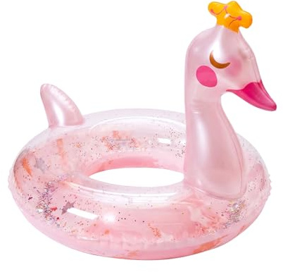 HYZYWON Salvagente Bambini, Salvagente Unicorno Fenicottero Pony Cigno, Ciambella Gonfiabile, 70/90 cm, Giochi Piscina, per Piscina e Spiaggia