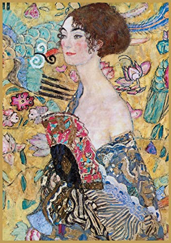 Puzzle - Klimt - Dame mit Fächer (1000)