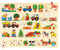 Bino & Mertens 88073 Steckpuzzle Bauernhof, Spielzeug für Kinder ab 3 Jahre, Kinderspielzeug (Maxi-Holzspielzeug mit Bildern rund um den Bauernhof, unterschiedliche Formen und Gestalten, besonders groß), Mehrfarbig