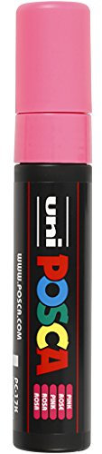Uni-Ball 186328 - Marqueur POSCA à pointe rectangulaire extra large, rose