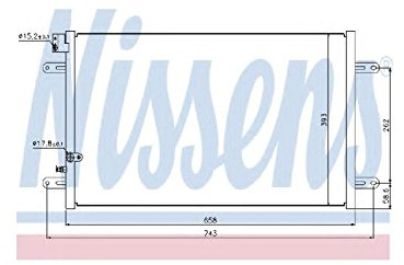 Nissens 94854 Kondensator, Klimaanlage