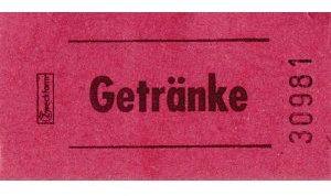 AVERY Zweckform 5x Bon-Rolle rot 5000 Getränke-Marke Wertmarken Bons