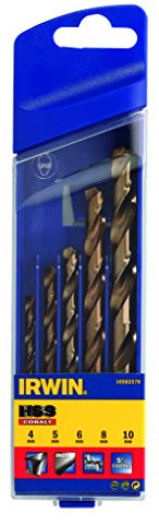 IRWIN 10502570 HSS Pro Cobalt Drill Bit Set (Pack of 5)