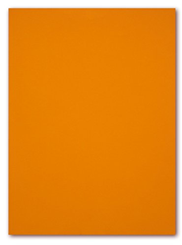 50 Blatt farbiges Briefpapier Lysco Color Paper NEON Hellorange Format DIN A6 (105 x 148 mm) Papier Farbe Briefbogen Orange (LCP-111)