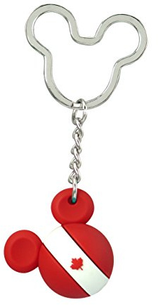 Disney Mickey Icon Ball Key Ring - Canada Key Accessory, 3