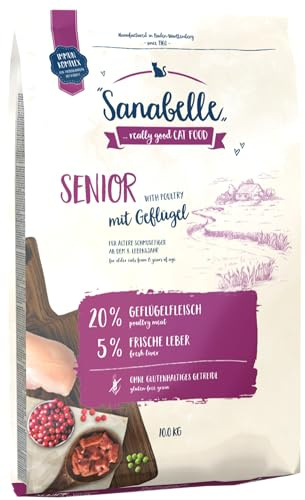 SanaBelle Senior | Katzentrockenfutter für ältere Katzen ab dem 8. Lebensjahr | 4 x 2 kg