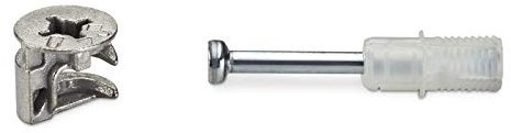 SO-TECH® Conector de carcasa JETFIX de 60 piezas con conector para muebles excéntrico (Ø 15 mm) herrajes de conexión Herrajes para muebles