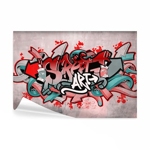 decomonkey Fototapete selbstklebend Graffiti, 343x256 cm, Street Art | Jugendzimmer, Selbstklebende, Tapeten, Wand, Fototapeten, Tapete, Wandtapete, klebend, Klebefolie