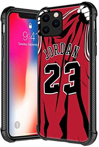 Compatible with iPhone 12 Case, Basketball Player NO.23 Pattern Plexiglass for Boys Man,Anti-Scratch Shockproof Cover case for iPhone 12/12 Pro 6.1-inch