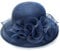 H.S.G.K Chapeaux de mariage pour femme - Chapeau habillé de mariage britannique, bleu, 58