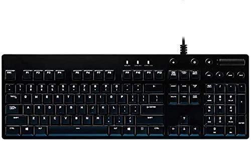 NCRD Tastiera da Gioco Meccanica, retroilluminazione a Prova di Spruzzi per Tastiera USB Ultra-Sottile, Ideale per Il Gioco di Windows Mac