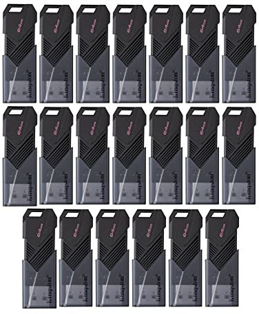 Kingston DataTraveler Exodia Onyx - Memoria USB 3.2 (64 GB, negro mate) (paquete de 20)