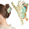 Grande Pince à Cheveux Papillon Métal Pince 10.3x5cm Décoration Cadeau Accessoires de Coiffure pour Femme