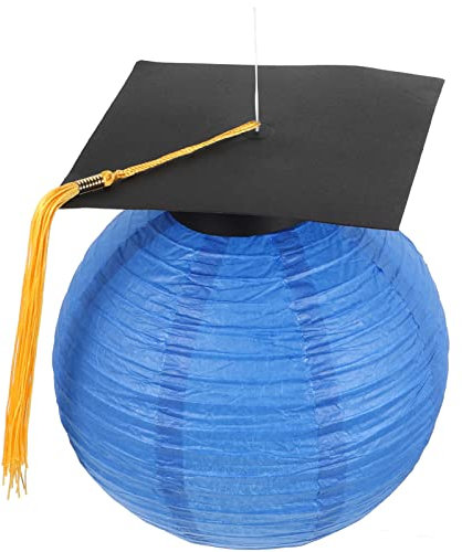 GALPADA Papierlaterne Mit Doktorhut- Für Abschlussfeiern Und Festlichkeiten Hängende Dekoration Für Innen Und Außenbereiche