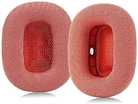 Sinowo Upgraded Ear Cushions for Apple AirPods Max Headphones, Mesh Fabric Replacement Ear Pads Cover with Memory Foam and Magnet,Closer to The Original(Pink)