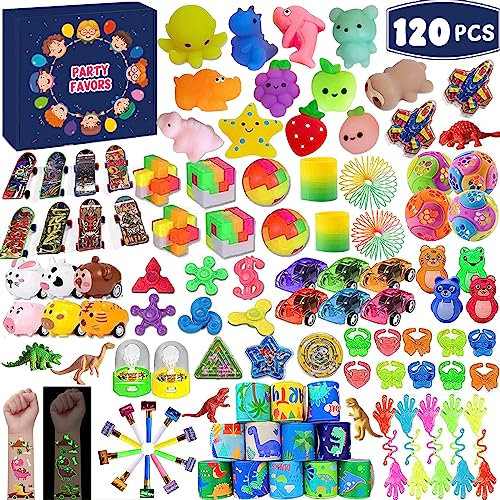 Mitgebsel Kindergeburtstag Mitgebsel Set 120 Stück, Kindergeburtstag Gastgeschenke Mädchen Jungen, Kinder Give Aways, Party Mitgebsel Gastgeschenke Zubehör Deko für Partybeutelfüller