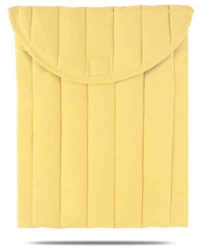 Puffy Laptop Sleeve 13-14 Inch Yellow, Protective Carrying Case for Men and Women, Cute Case Bag Compatible with 13 and 14 Inch Laptops, for MacBook Air M2, Asus/Dell Xps in Cover