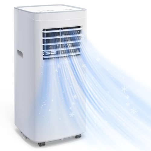 Coolblus Portable Air Conditioners, 8500 BTU Portable AC Cool Up to 360 Sq.Ft, 3 IN 1 with Remote Control, Sleep Mode, Window Kit, No Wall or Window Installation Needed, White