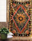 RAJRANG Orangefarbener Wandteppich mit brennender Sonne 76x101 cm himmlischer Mond, Stern, trippig, spirituell, böhmische Baumwolle, Wandteppiche für Schlafzimmer