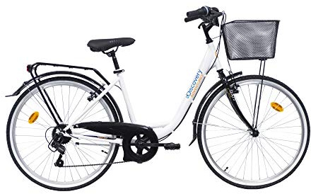 Vélo 26'' Retro Femme Discovery Adventures équipé de 6 Vitesses Shimano et équipement Complet City