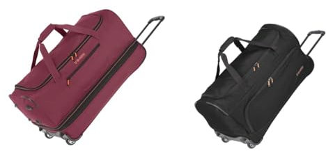 Travelite 2-Rad Trolley Reisetasche Gr. L mit Dehnfalte, Gepäck Serie Basics & 2-Rad Trolley Reisetasche Größe L, Gepäck Serie Basics Fresh