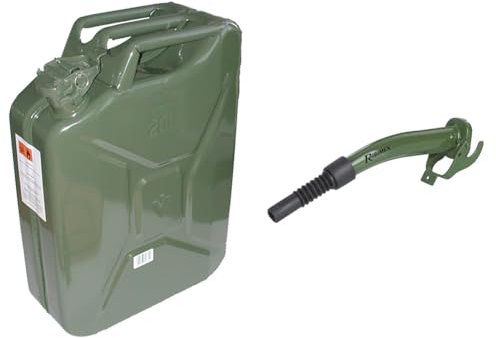 Greenstar 10200 Jerrican métallique 20L F1893 & Bec verseur pour jerrican metal type US