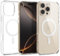 Caseology Capella Mag für iPhone 16 Pro Hülle [Ultraklar] Magnetischer Fallschutz in Militärqualität mit seitlichem Griffmuster, Schutzhülle für iPhone 16 Pro - Clear White