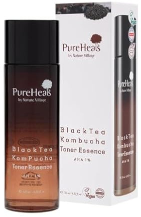 Pureheal's Black Tea Kombucha Toner Essence 1 g (1er Pack) für Mischhaut - Porentieferung, Juckreizlinderung