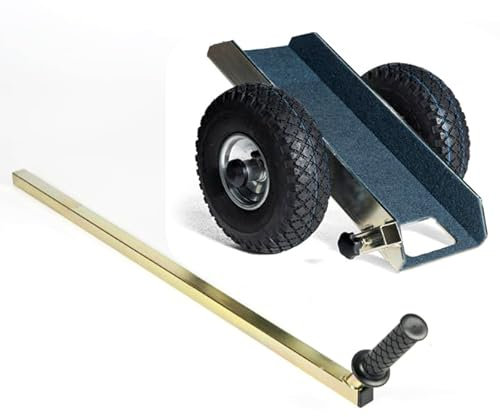 TS 400 Air Transportwagen Glastransportwagen luftbereift bis 400 kg Tragkraft und 155 mm Nutzbreite,Transporthilfe, für Glasscheiben, Holzplatten oder Steinplatten, Plattenwagen mit Lenkstange