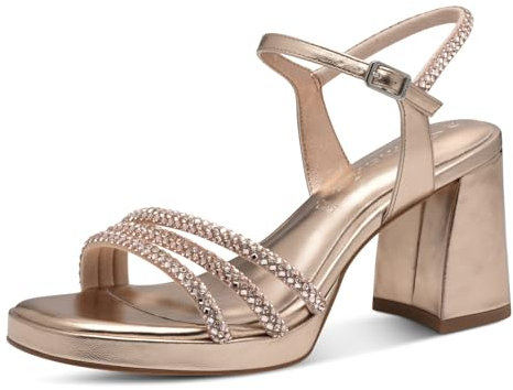 Tamaris Femme Damen 1-28355-44 Sandale à Talon, Rose Glamour, 41 EU