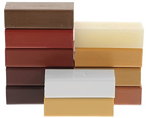 Healeved Kit Di Cera Per La Riparazione Di Pavimenti in 11 Colori Per Pavimenti in Legno Laminato E Vinile - Rimuovi Graffi E Riempitivo Per Pavimenti in Legno