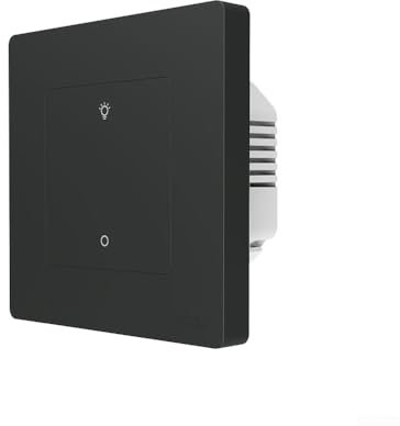 Zilimontt Interruttore dimmer intelligente per app ZigBee, multi controllo della luce per Smart Life APP dimmerabile 1-3 Gang, interruttore remoto wireless cinetico (1 banda grigia)