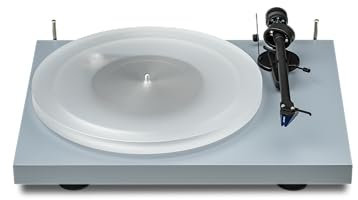 Pro-Ject Debut Revolve, Hi-Fi turntable with electronic speed switch and Ortofon 2M Blue (Satin Grey)