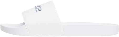Tommy Hilfiger Claquettes Homme Print Tumble avec Logo, Blanc (White), 42