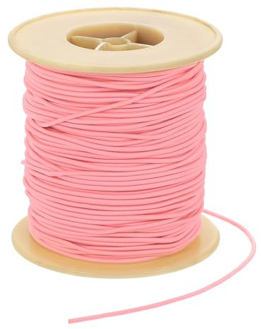 PATIKIL Cordón Elástico 70 m, 2 mm de Cuerda Elástica para Pulseras para Hacer Joyas, Collares, Abalorios y Manualidades DIY, Rosa Oscuro