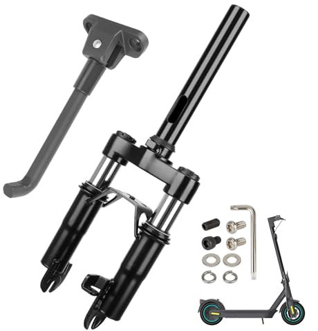 VOLOHAS Vorderradaufhängung Upgrade Federungs-Kit Federgabel für Segway Ninebot Max G30 Pro Scooter-Stoßdämpfungsteile Anti-Vibration Zubehör Ständer mit Schutzblech und Fußhalterung