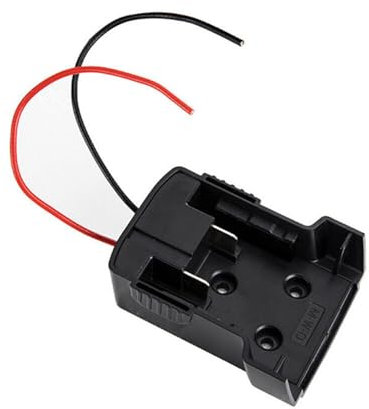 BODYA Battery Adapter Fit For Milwaukee M18 Battery XC 18V To Dock Power DIY 2 Wire Output (black)