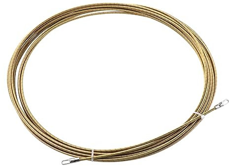 Housoutil 5m Metall Kabelzieher Einziehspirale Mit Flexiblem Federkopf Und Flachkopf Für Elektrokabel Einziehen in Wand Und Bodenkanäle