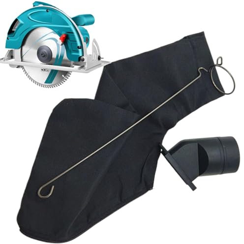 Miter Saw Dust Bags - Transparent Saw Dust Bag | Miter Saw Dust Collector Bag with Wire and Air Outlet | Long-Lasting Miter Saw Accessories for Aluminum Saws Circular Saws