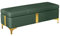 Sitzbank für Schlafzimmer Wohnzimmer Schlafzimmer-Aufbewahrungsbank, Ende des Bettes, Leder, Sofabank, Fenster, Sitzgelegenheit, Kamin, Spielzeugaufbewahrung... Bettbank(Green,120*40*45cm)