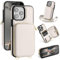 SkyEagle Compatible with iPhone 12 Pro Max Wallet Case for Women【RFID Blocking】 Crossbody Phone Case PU Leather Zipper Handbag Wrist Strap Cover Credit Card Holder,for Apple 12 Pro Max,Beige