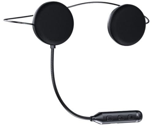 Generico Auricolare Per Casco - Auricolari Per Casco Moto | Earbud Wireless Ultra Sottili 12mm con Controllo Chiamate e Musica per Attività Esterni come Sci e Moto