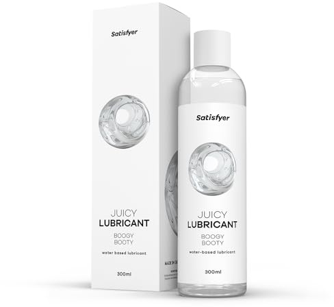 Satisfyer Boogy Booty | Wasserbasiertes Gleitmittel | 300 ml | Wasserbasiertes Gleitmittel für empfindliche Haut | Öl- & fettfrei, leicht abwaschbar & kondomgeeignet | Gleitgel für Sex
