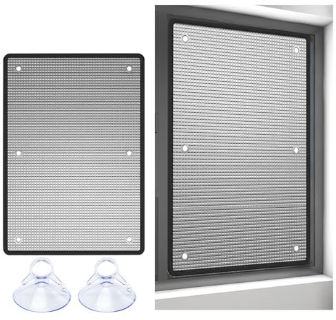 Film Fenêtre Anti Chaleur Protection Solaire, 30 50 60 80 90 100 120 150 cm L Film Réfléchissant Aluminisé Isolation Thermique Occultant Anti Regard Anti-UV avec Ventouses Réutilisables(40cmx40cm)