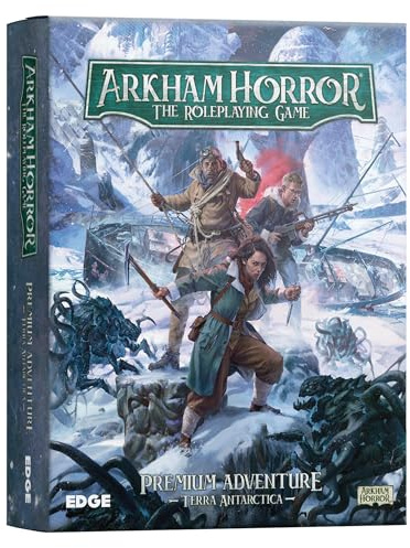Asmodee Arkham Horror The Roleplaying Game Terra Antarctica Adventure Book, Immersive RPG for Kids & Adults, Ages 14+, 2-6 Players, 1+ Hour Playtime