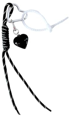 ZEPFJHE Colore Tissu Tissé Et Coeur Holder Symbolisant l'amour Et La Chance Keychain Corde Tressée Porte-clés