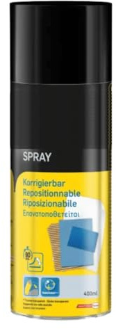 Sprühkleber korrigierbar, bis zu 90min ausbessern, transparent (1 x 400ml)
